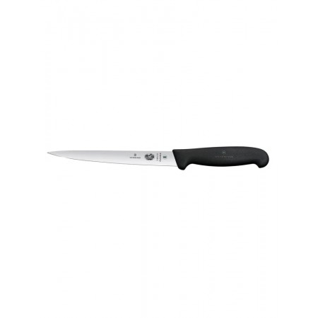 Victorinox Fibrox Nóż do filetowania, bardzo giętki, 18 cm, czarny