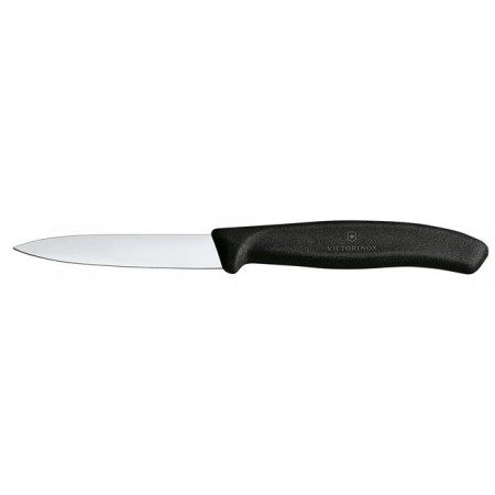 Victorinox Swiss Classic Nóż do jarzyn, gładki, 8 cm, czarny