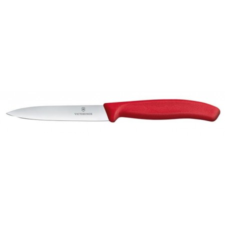 Victorinox Swiss Classic Nóż do jarzyn, gładki, 10 cm, czerwony