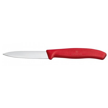 Victorinox Swiss Classic Nóż do jarzyn, gładki, 8 cm, czerwony