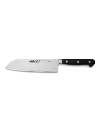 Nóż Santoku ze szlifem kulowym, seria ÓPERA, Arcos, czarny, (L)303mm Wariant podstawowy