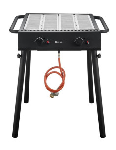 Xantos Black Grill gazowy, HENDI, czarny, 9,5kW, 770x710x(H)870mm Wariant podstawowy