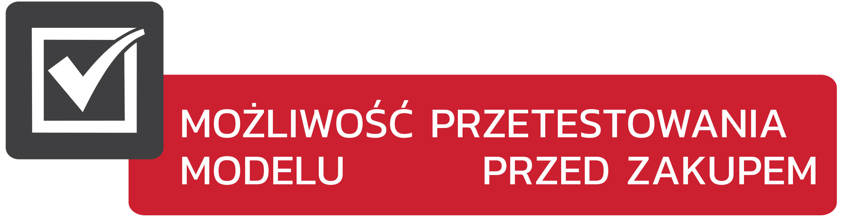 Piktogram oznaczające maszyny, które można przetestować przed zakupem.