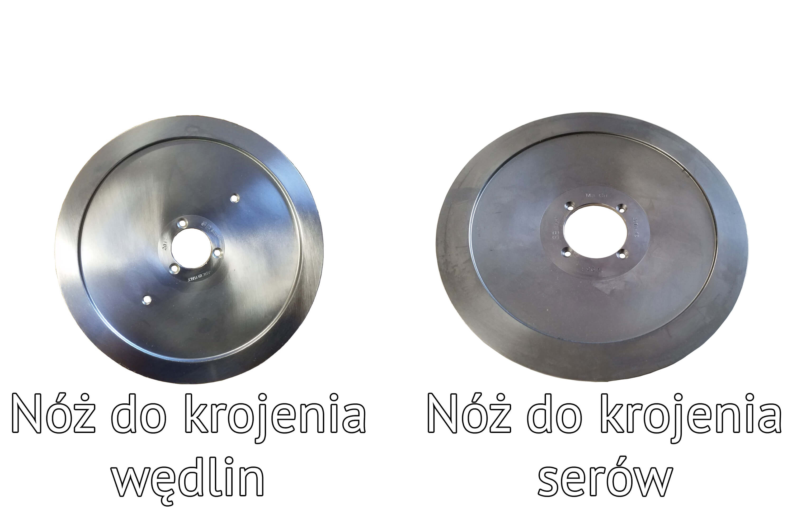 Porównanie noży do krojenia wędlin i serów.