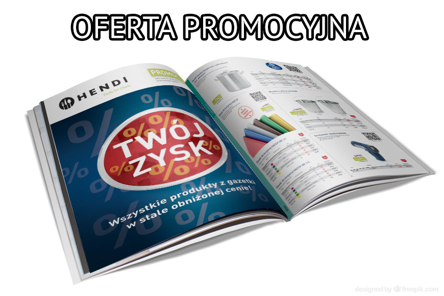 Gazetka promocyjna na wyposażenie gastronomii.