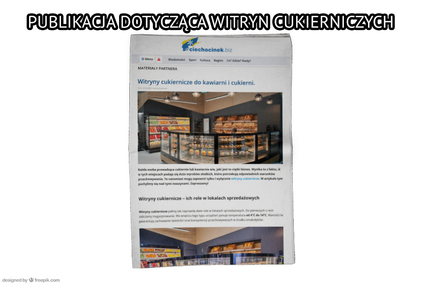 Publikacja na temat witryn cukierniczych